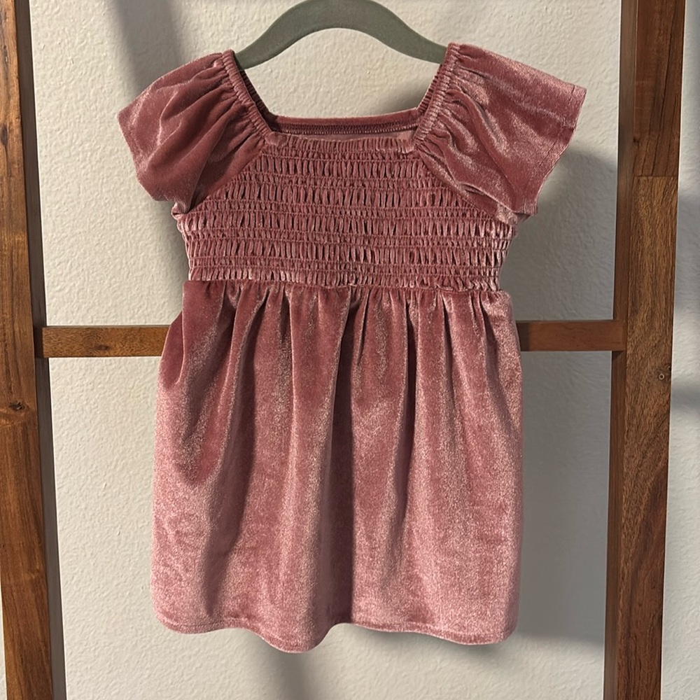 Velvet baby girl dress